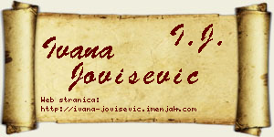 Ivana Jovišević vizit kartica